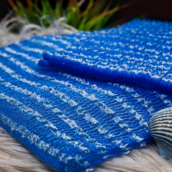 Fiji Blue  Spa Cloth | Washcloth | Exfoliating Spa Cloth | Fight Breakouts | Spa-Level Indulgence (Hard Texture)